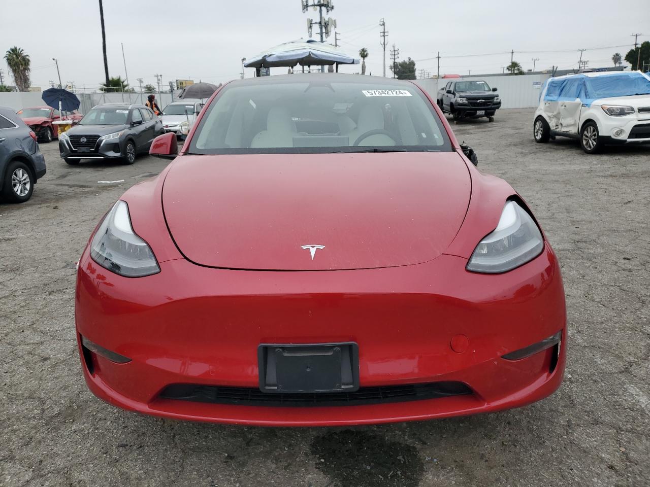 2022 TESLA MODEL Y  VIN:7SAYGDEFXNF350508