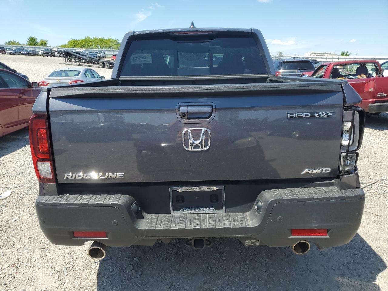 2022 HONDA RIDGELINE RTL VIN:5FPYK3F78NB012478