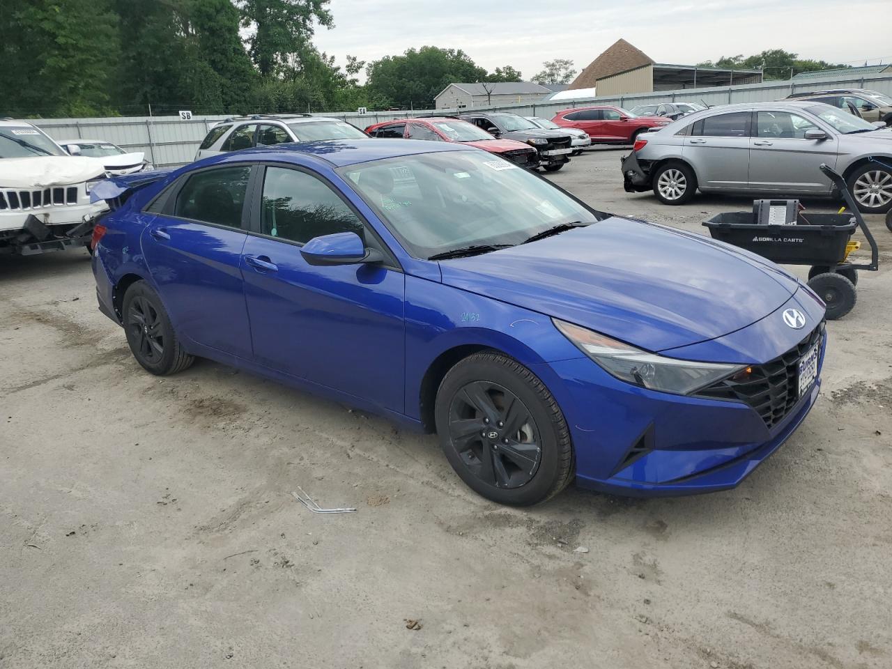 2023 HYUNDAI ELANTRA BLUE VIN:KMHLM4AJ1PU078656