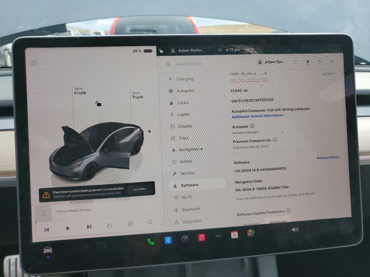 2023 TESLA MODEL 3  VIN:5YJ3E1ECXPF551135