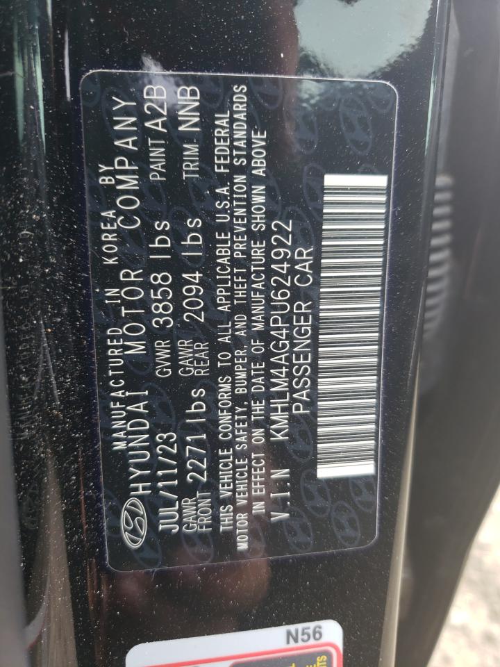 2023 HYUNDAI ELANTRA SEL VIN:KMHLM4AG4PU624922