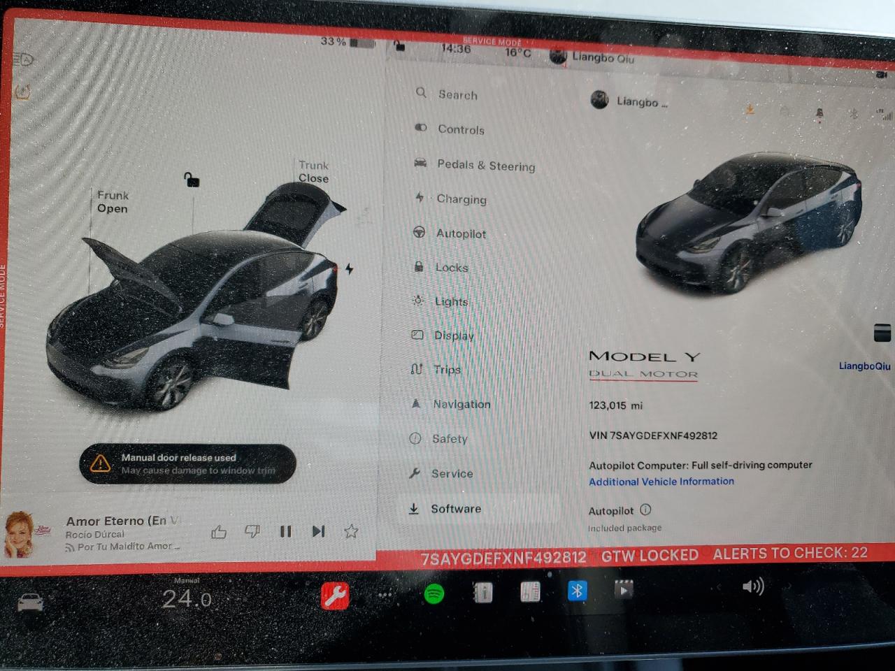 2022 TESLA MODEL Y  VIN:7SAYGDEFXNF492812