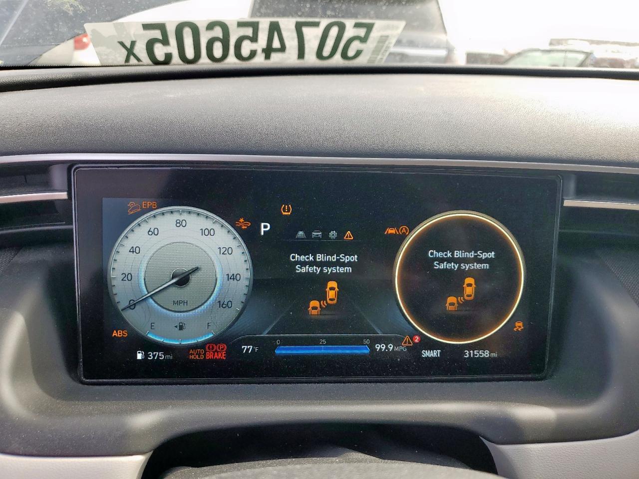 2022 HYUNDAI TUCSON SEL VIN:5NMJC3AE8NH139520