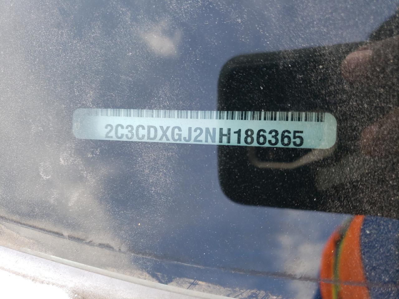 2022 DODGE CHARGER SCAT PACK VIN:2C3CDXGJ2NH186365