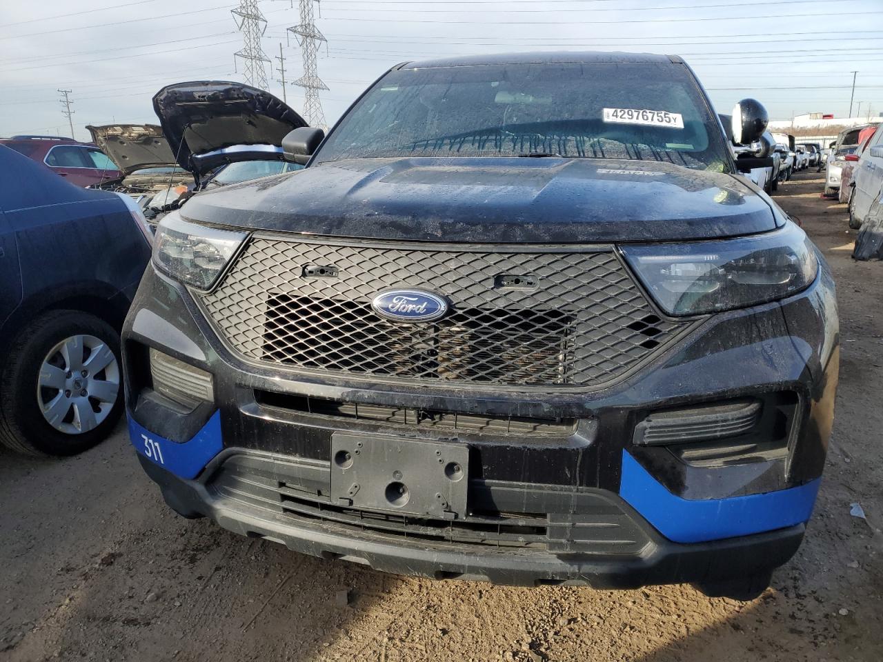 2022 FORD EXPLORER POLICE INTERCEPTOR VIN:1FM5K8AB3NGB75500