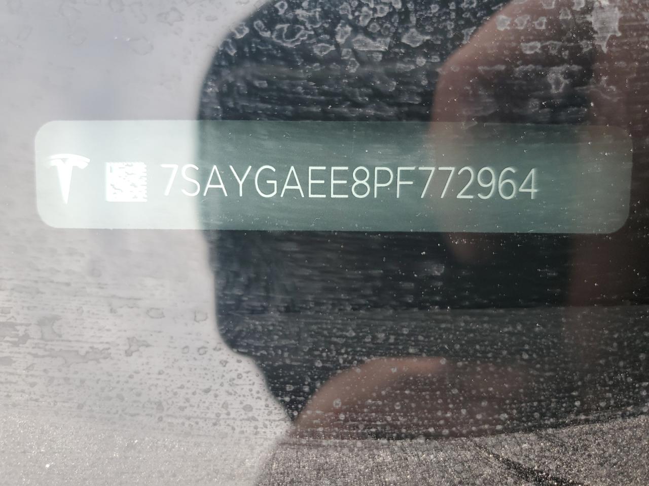 2023 TESLA MODEL Y  VIN:7SAYGAEE8PF772964