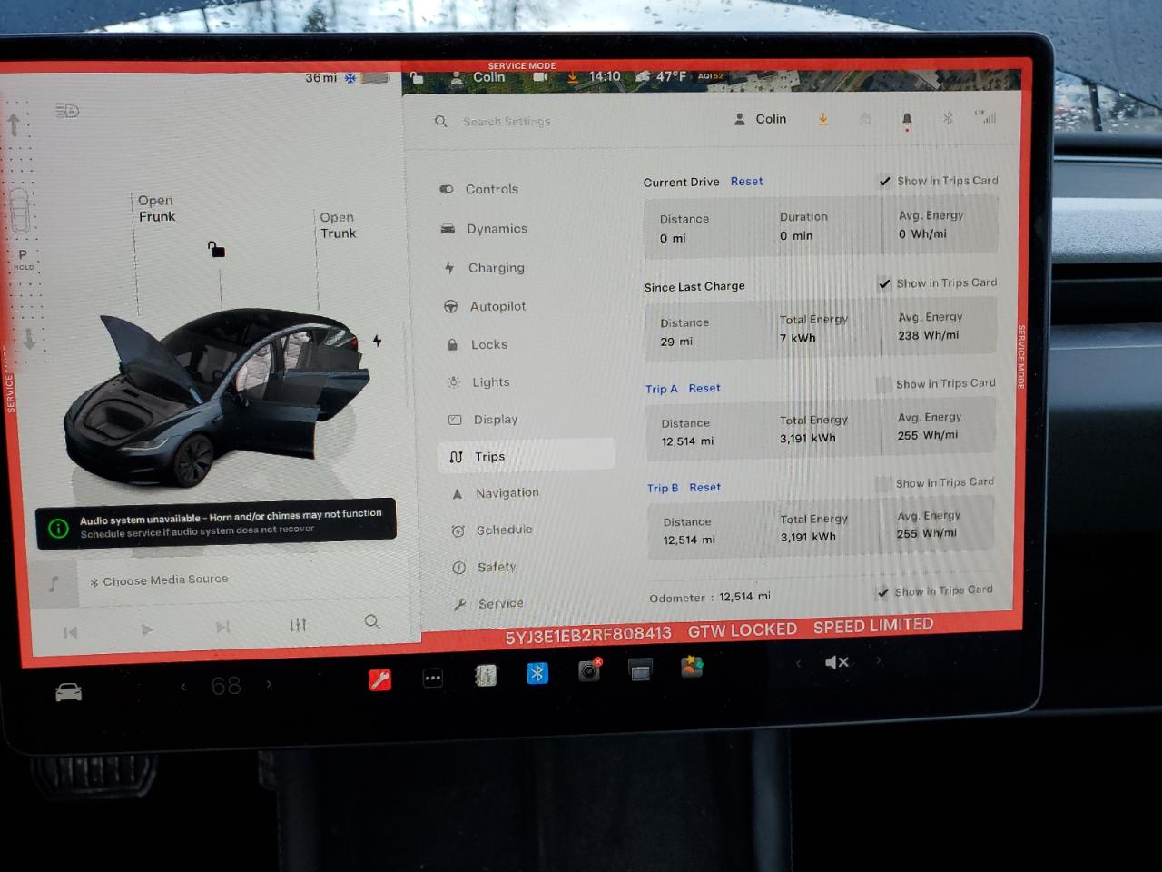 2024 TESLA MODEL 3  VIN:5YJ3E1EB2RF808413