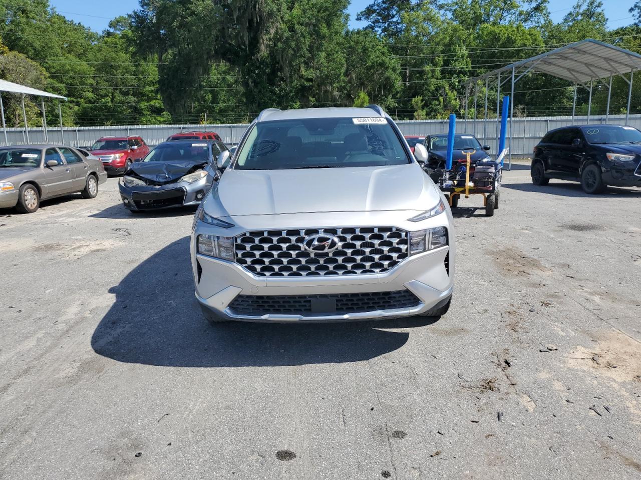 2022 HYUNDAI SANTA FE BLUE VIN:KM8S2DA13NU049271