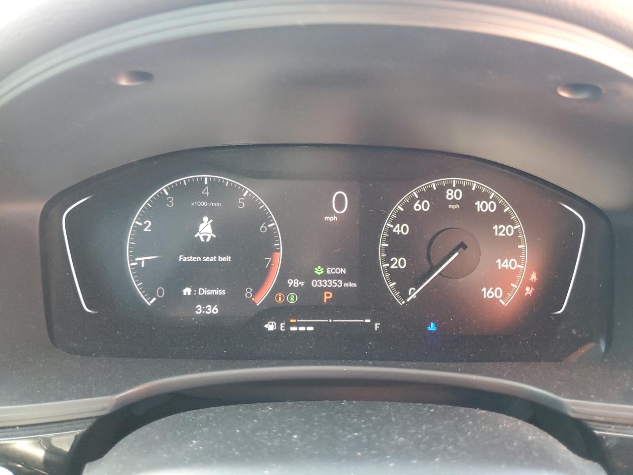 2022 HONDA CIVIC SPORT VIN:2HGFE2F5XNH524884