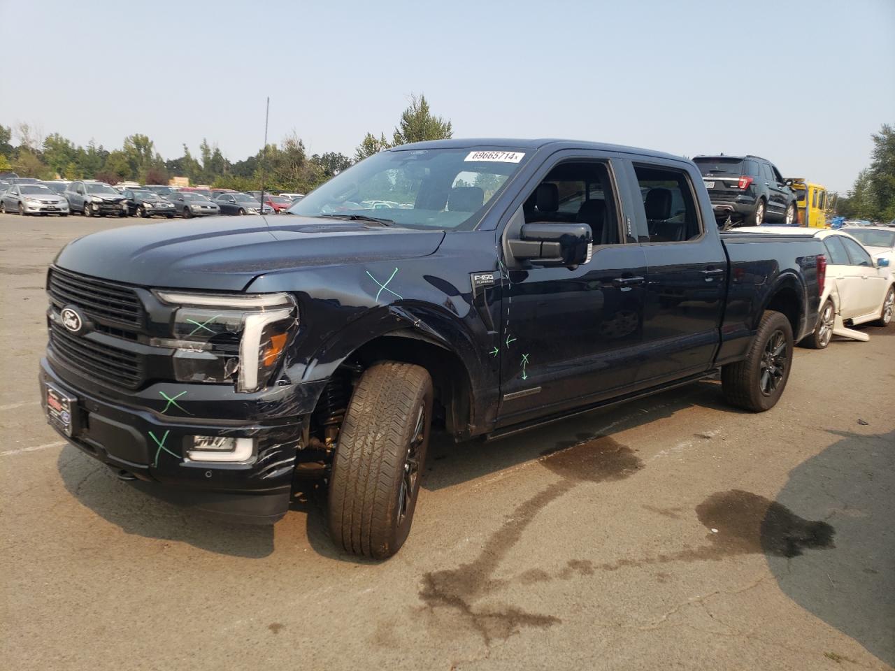 2024 FORD F150 PLATINUM VIN:1FTFW7LDXRFA74262