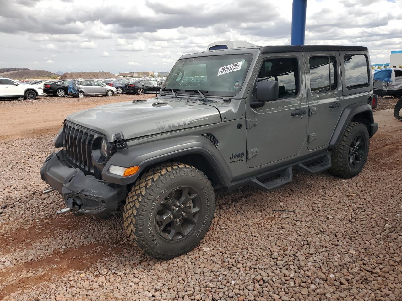 2022 JEEP WRANGLER UNLIMITED SPORT VIN:1C4HJXDN8NW241324