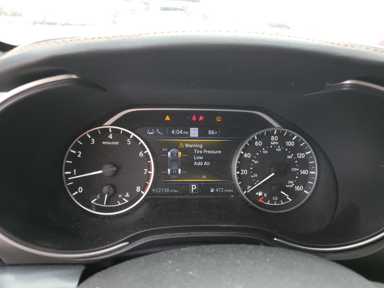 2022 NISSAN MAXIMA SR VIN:1N4AA6EV7NC506476