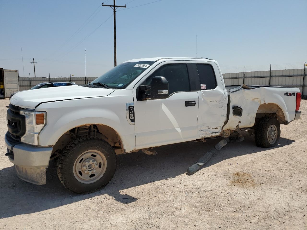 2022 FORD F250 SUPER DUTY VIN:1FT7X2B60NEE41290