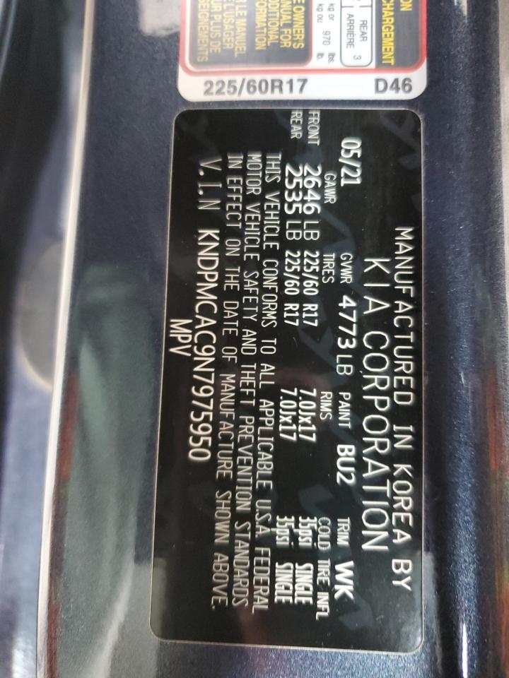 2022 KIA SPORTAGE LX VIN:KNDPMCAC9N7975950