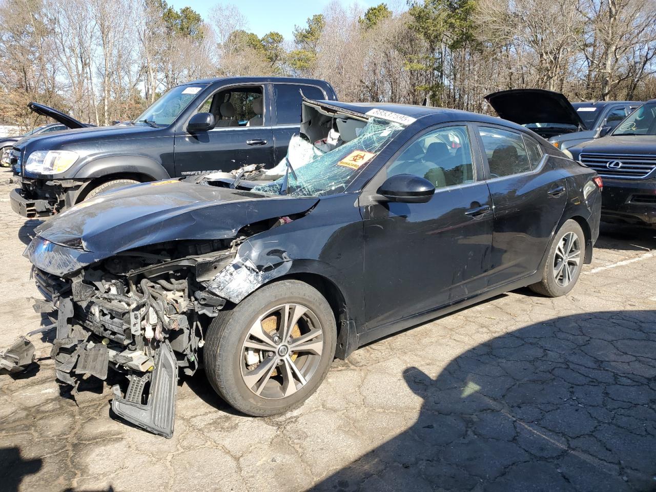 2022 NISSAN SENTRA SV VIN:3N1AB8CV3NY221239