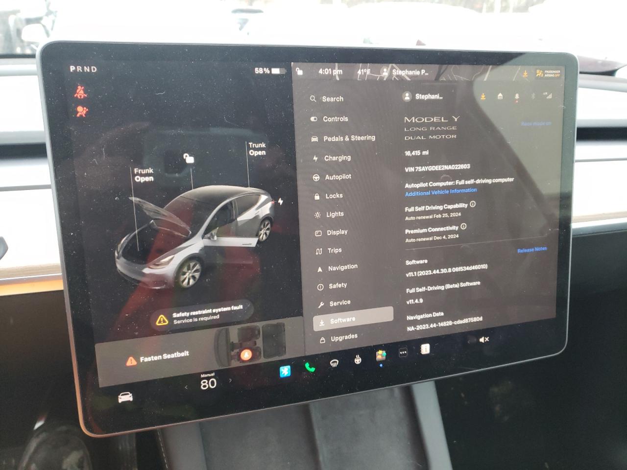 2022 TESLA MODEL Y  VIN:7SAYGDEE2NA022603