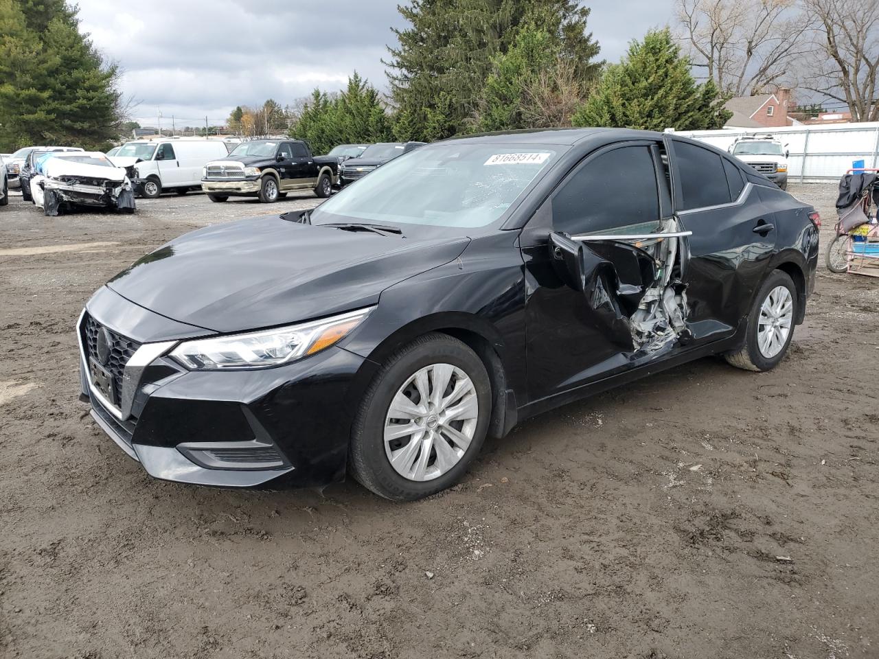 2022 NISSAN SENTRA S VIN:3N1AB8BV3NY203955