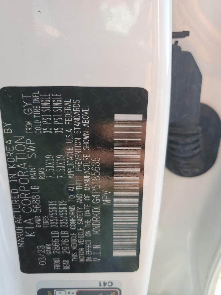 2023 KIA SORENTO SXP VIN:KNDRKDLG4P5185636