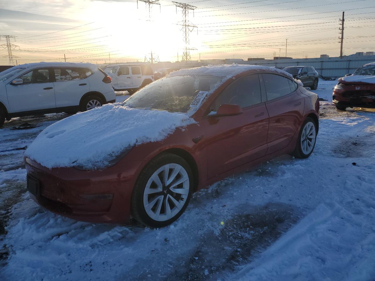 2022 TESLA MODEL 3  VIN:5YJ3E1EAXNF288365