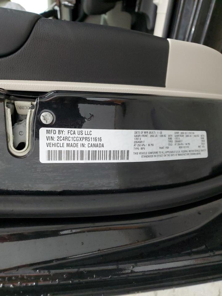 2023 CHRYSLER VOYAGER LX VIN:2C4RC1CGXPR511616