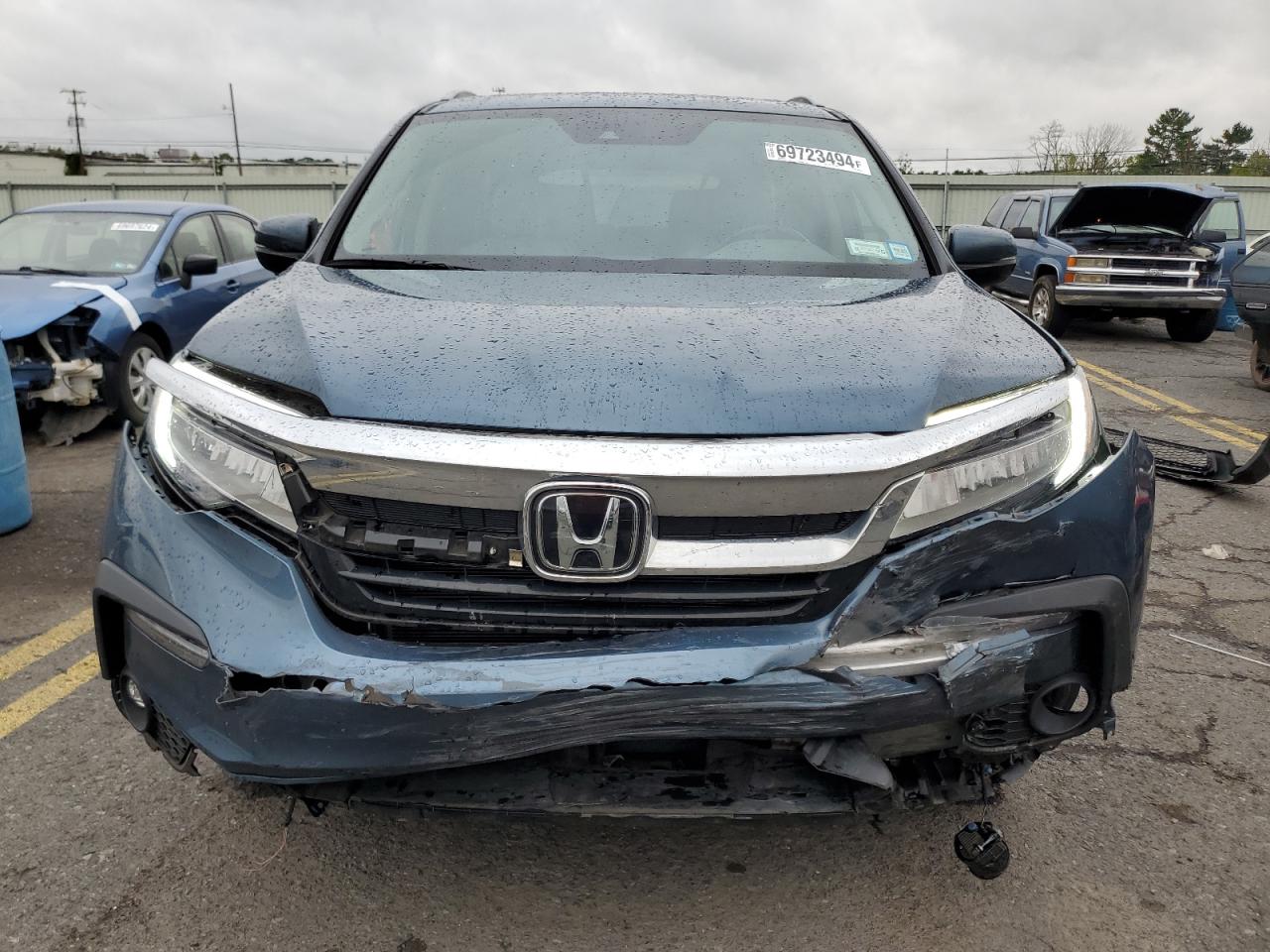 2022 HONDA PILOT TOURING VIN:5FNYF6H93NB002759