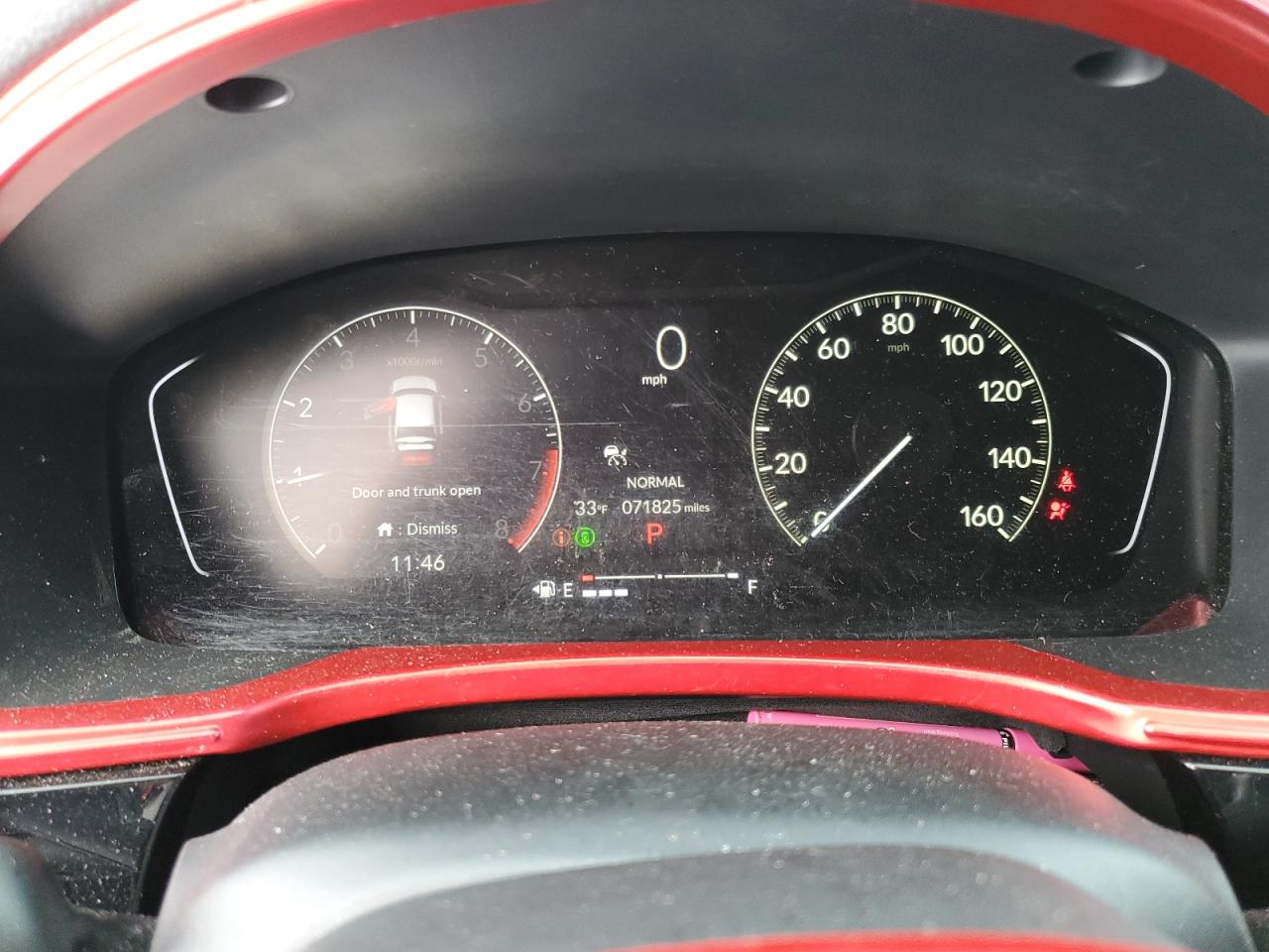 2023 HONDA CIVIC SPORT VIN:2HGFE2F57PH564486