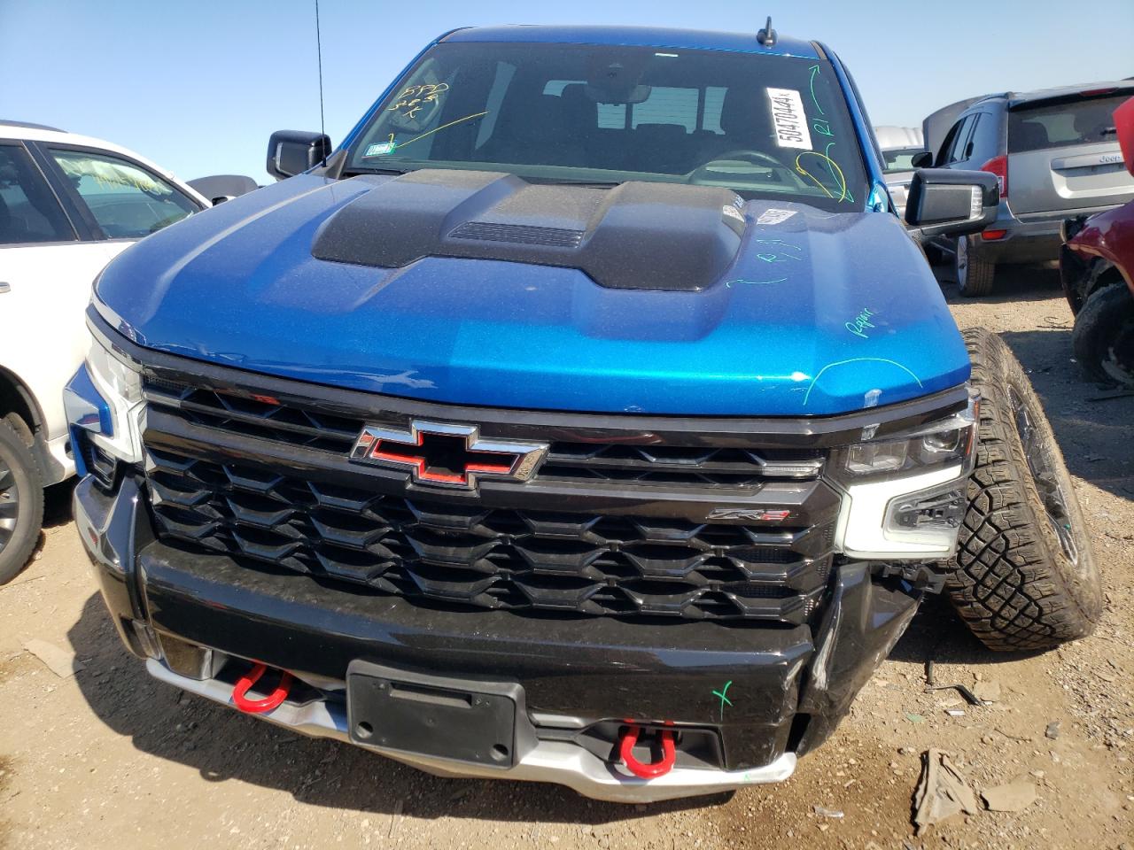 2022 CHEVROLET SILVERADO K1500 ZR2 VIN:3GCUDHEL9NG666266