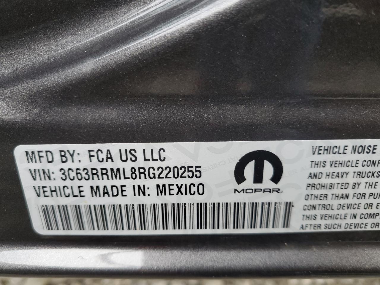 2024 RAM 3500 LARAMIE VIN:3C63RRML8RG220255