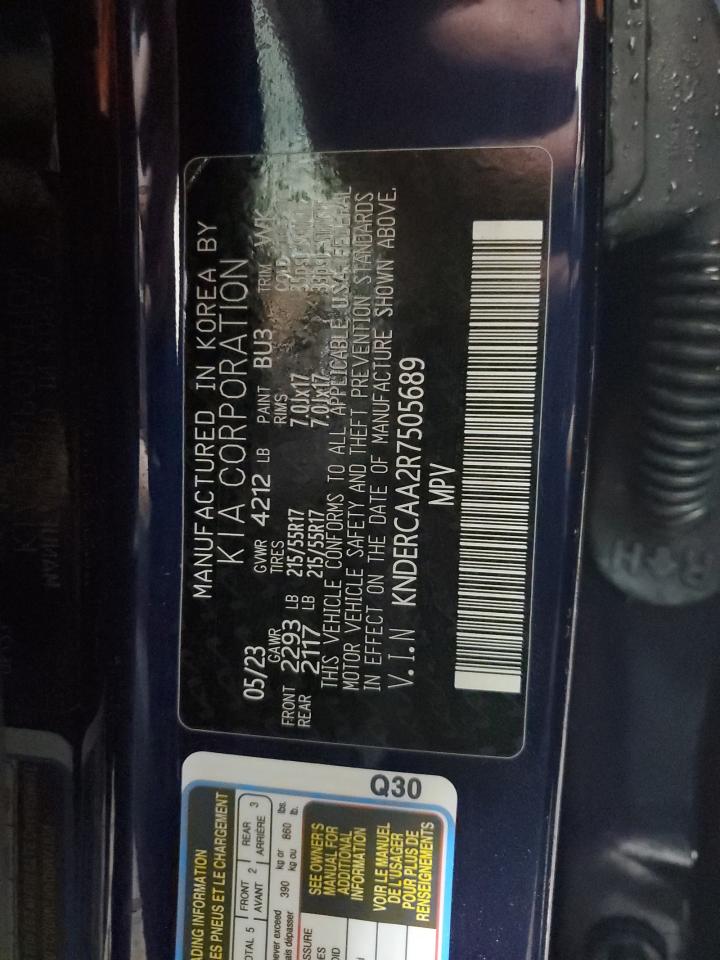 2024 KIA SELTOS EX VIN:KNDERCAA2R7505689