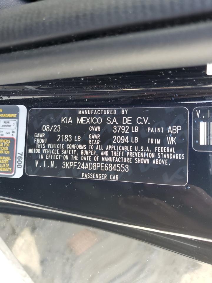 2023 KIA FORTE LX VIN:3KPF24AD8PE684553