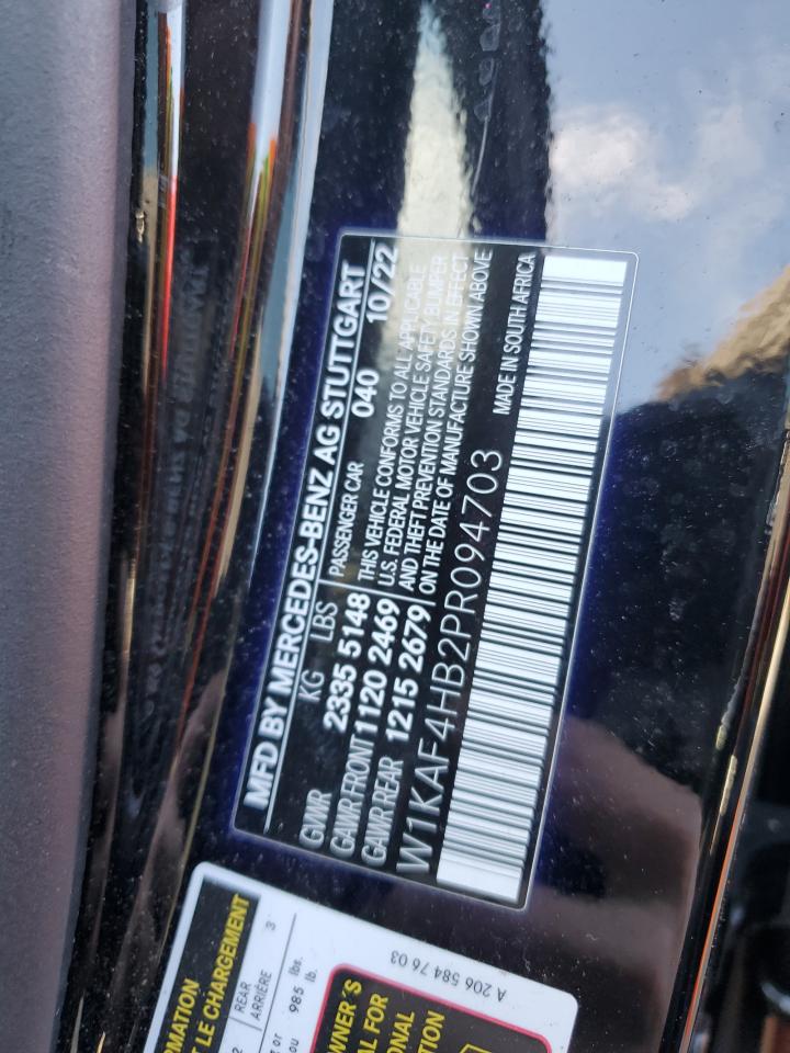 2023 MERCEDES-BENZ C 300 4MATIC VIN:W1KAF4HB2PR094703