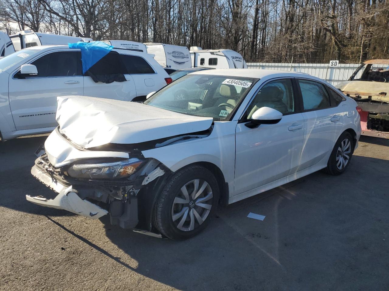 2022 HONDA CIVIC LX VIN:2HGFE2F21NH551848