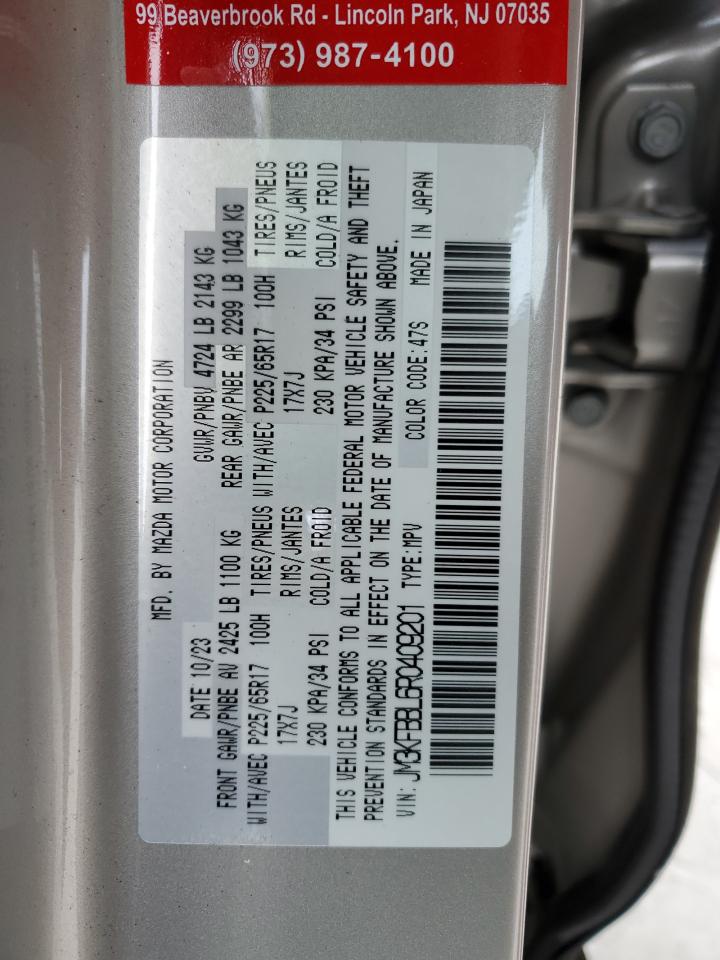 2024 MAZDA CX-5 SELECT VIN:JM3KFBBL6R0409201