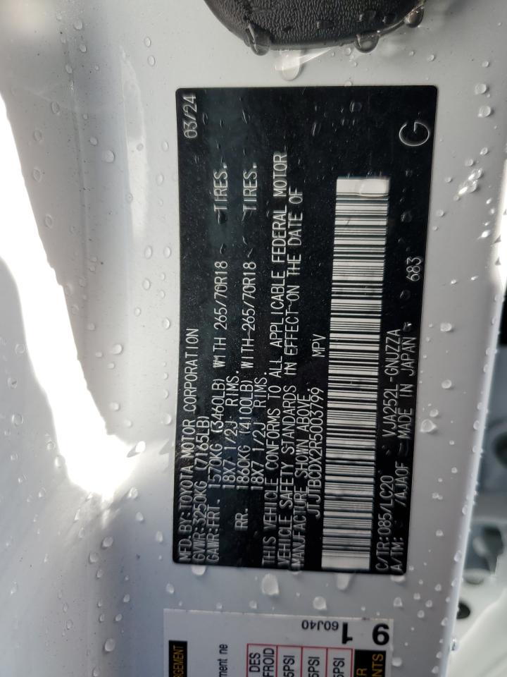 2024 LEXUS GX 550 PREMIUM/PREMIUM+ VIN:JTJTBCDX2R5003799