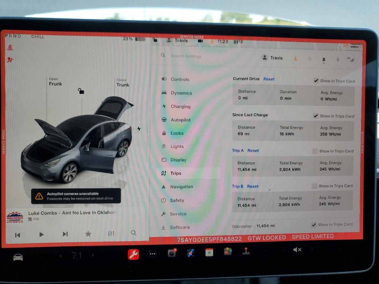 2023 TESLA MODEL Y  VIN:7SAYGDEE5PF848822