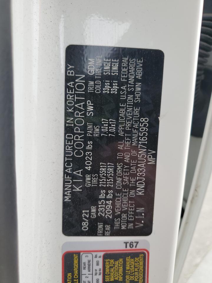 2022 KIA SOUL EX VIN:KNDJ33AU5N7165958