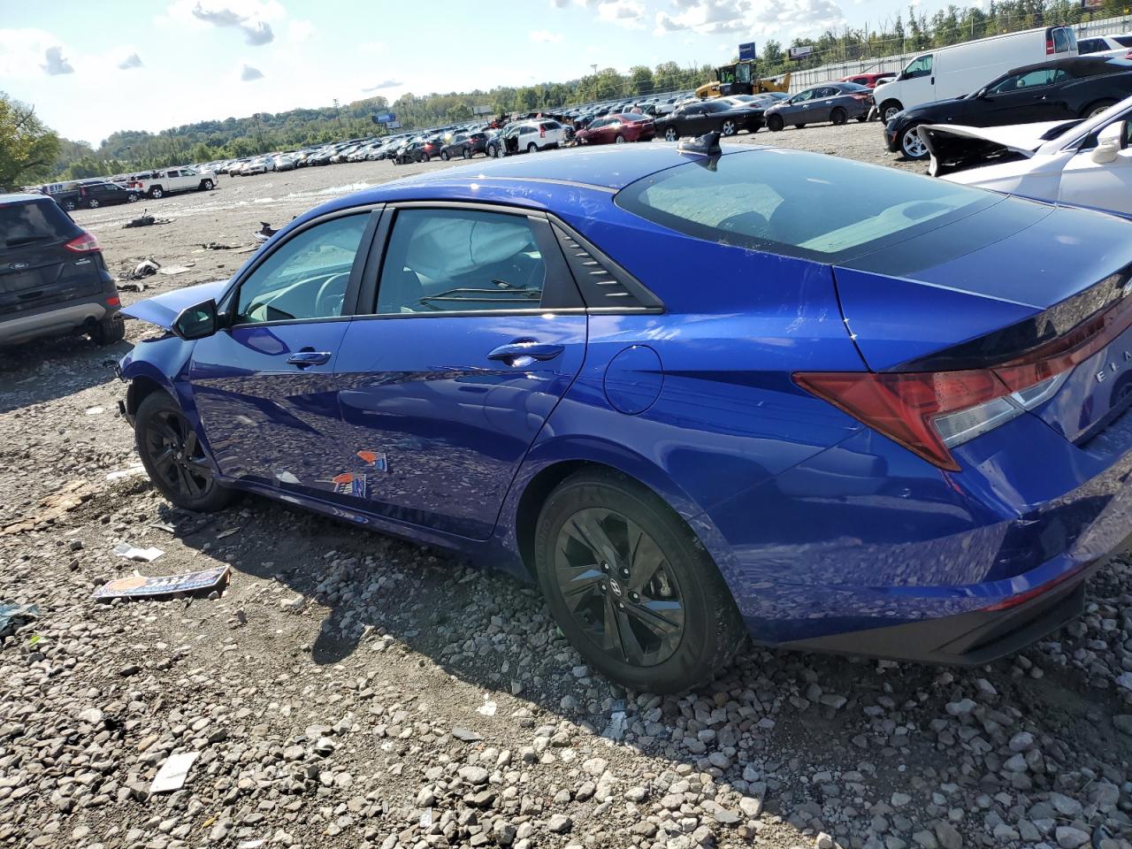 2022 HYUNDAI ELANTRA BLUE VIN:KMHLM4AJ6NU030485