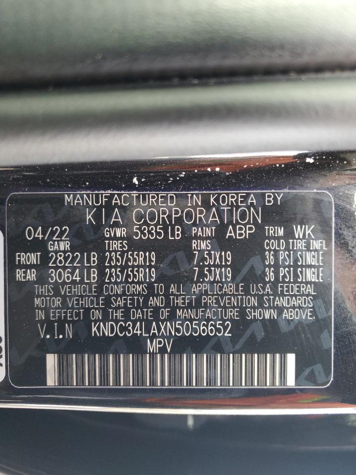 2022 KIA EV6 LIGHT VIN:KNDC34LAXN5056652