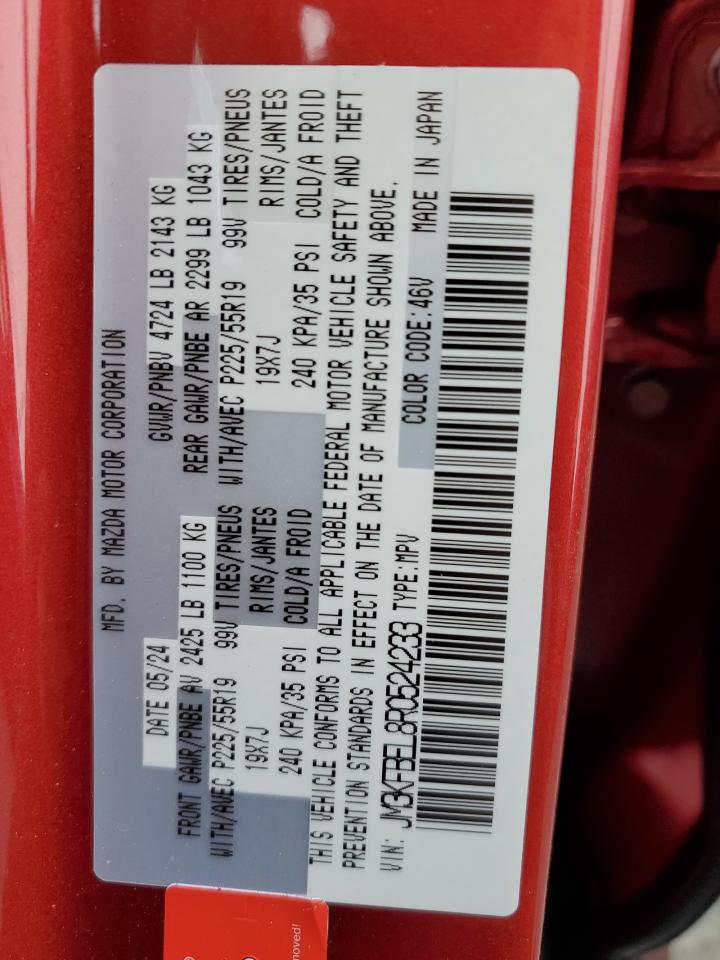 2024 MAZDA CX-5 PREMIUM PLUS VIN:JM3KFBEL8R0524233