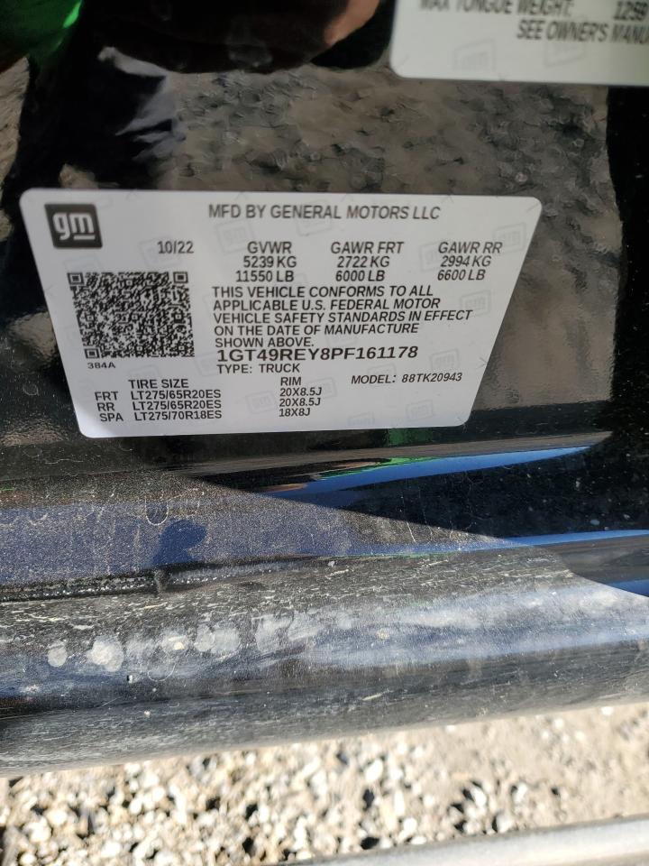 2023 GMC SIERRA K2500 DENALI VIN:1GT49REY8PF161178