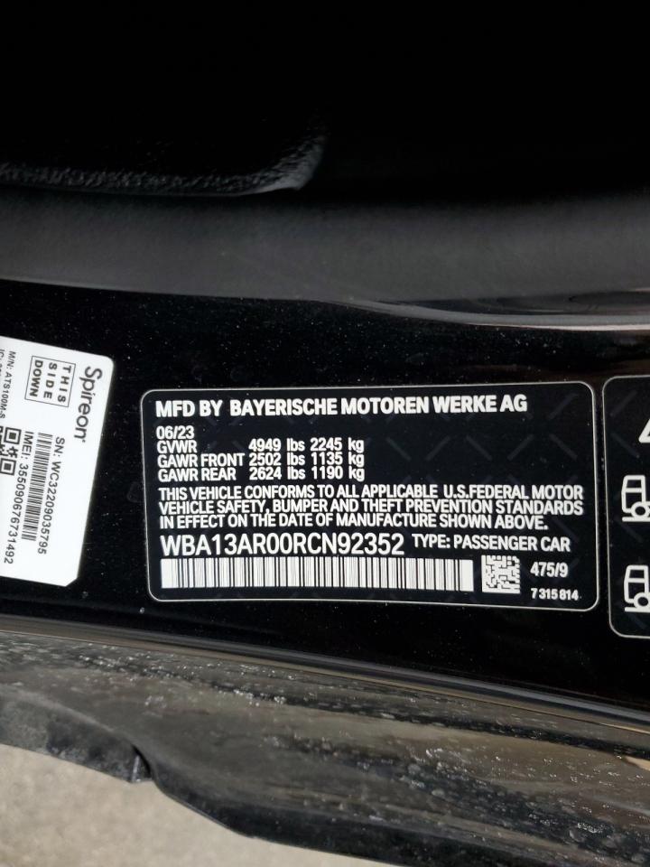 2024 BMW M440XI  VIN:WBA13AR00RCN92352