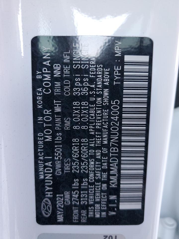 2022 GENESIS GV70 BASE VIN:KMUMADTB7NU024005