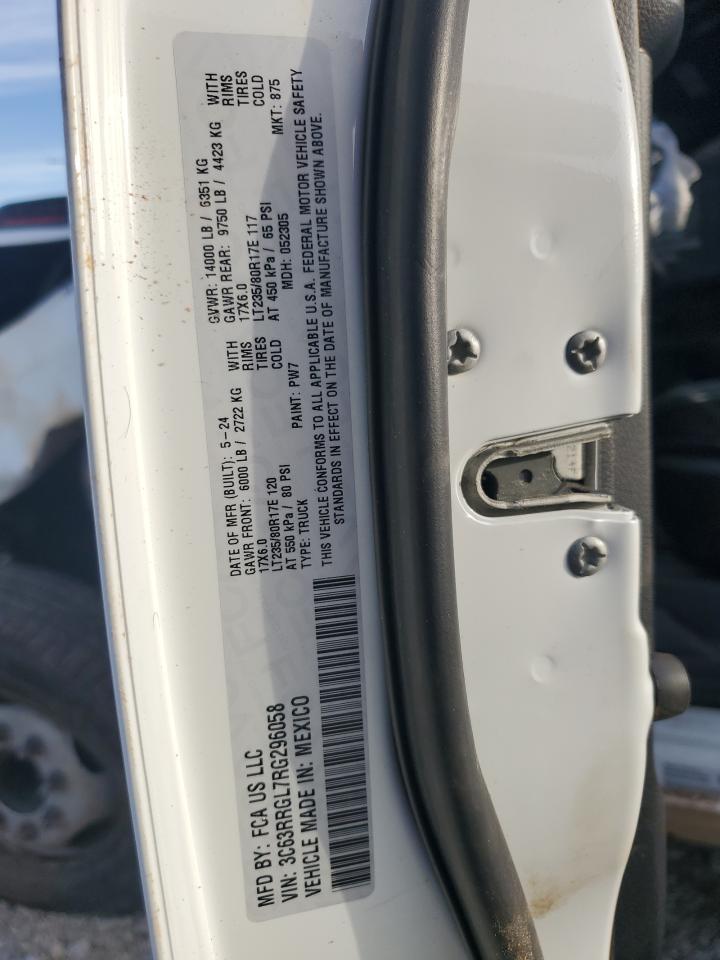 2024 RAM 3500 TRADESMAN VIN:3C63RRGL7RG296058