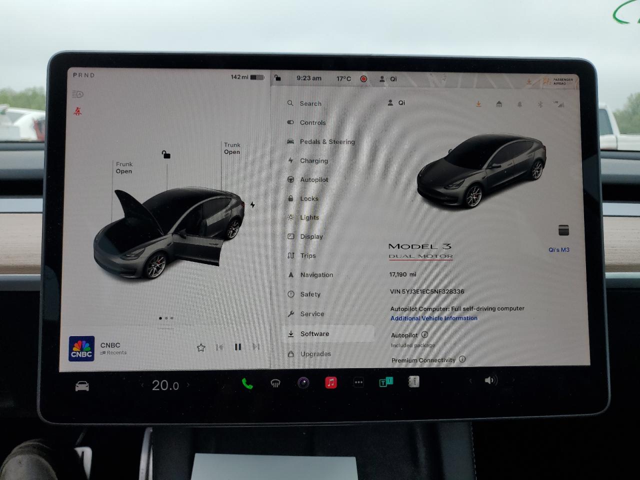 2022 TESLA MODEL 3  VIN:5YJ3E1EC5NF328336