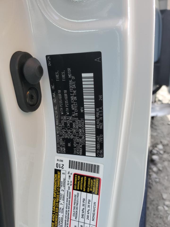 2024 TOYOTA SIENNA LIMITED VIN:5TDZRKEC4RS204631