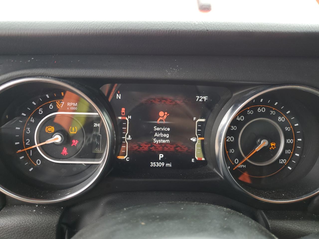 2022 JEEP GLADIATOR OVERLAND VIN:1C6HJTFG2NL135841