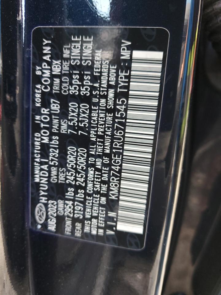 2024 HYUNDAI PALISADE CALLIGRAPHY VIN:KM8R74GE1RU671545