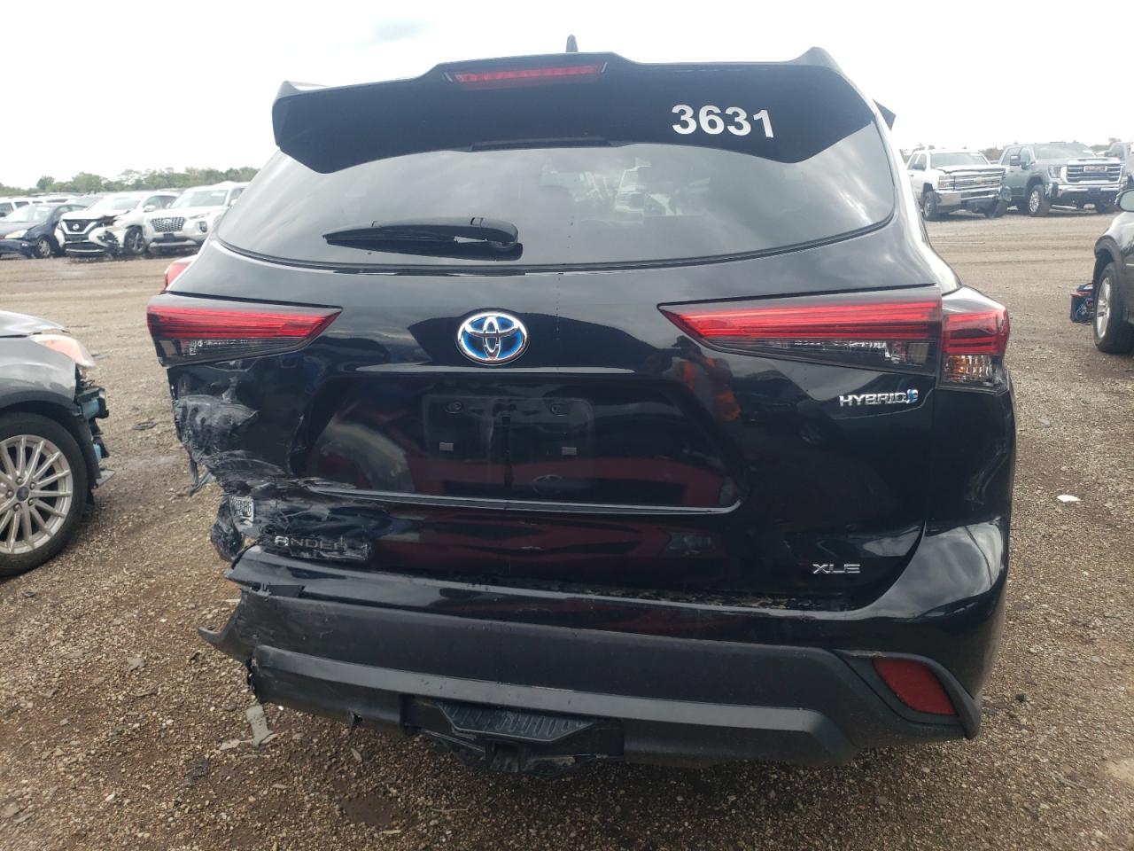 2022 TOYOTA HIGHLANDER HYBRID XLE VIN:5TDHBRCH6NS548141