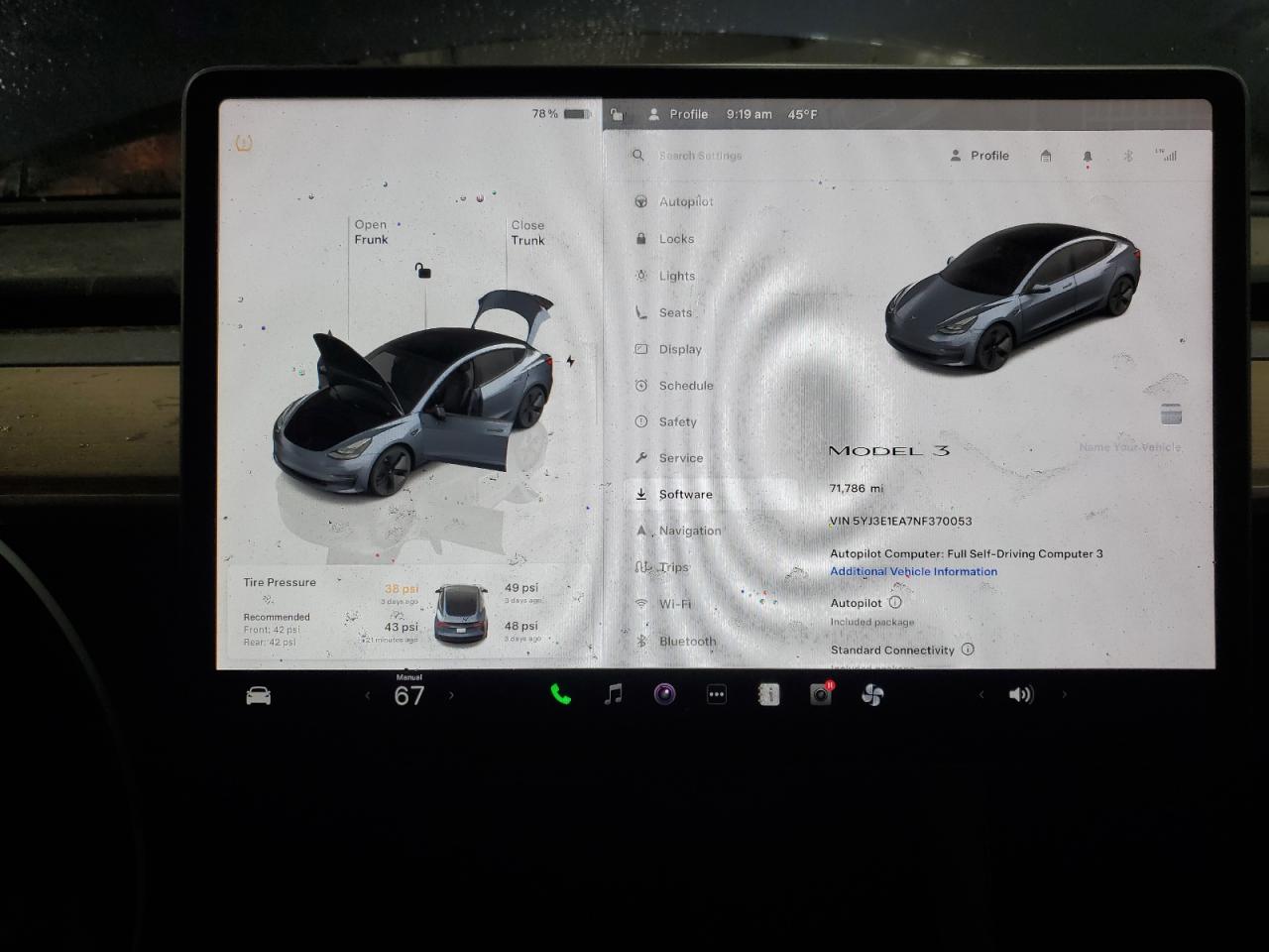 2022 TESLA MODEL 3  VIN:5YJ3E1EA7NF370053