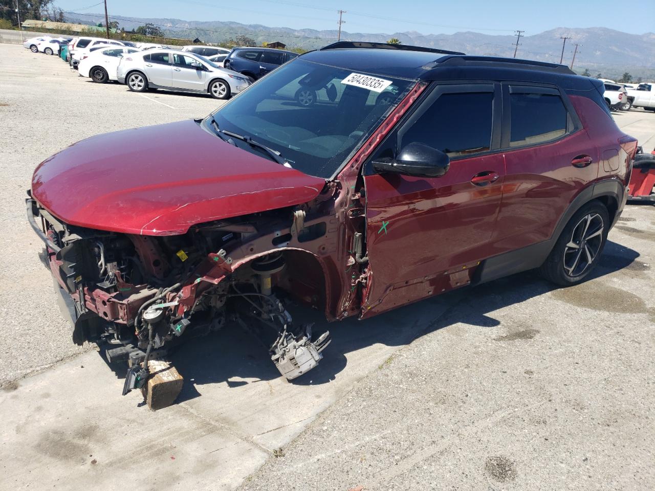 2022 CHEVROLET TRAILBLAZER RS VIN:KL79MTSLXNB110485